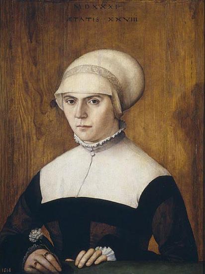 Christoph Amberger The wife of Jorg Zorer, at the age of 28 oil painting image